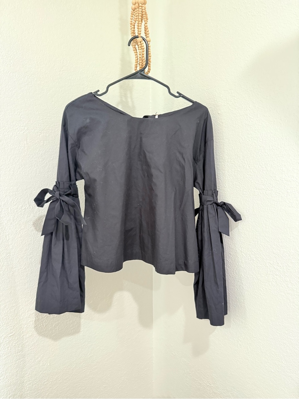 Free People So Obviously Yours Black Blouse